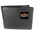 Oklahoma State Cowboys Leather Bi-fold Wallet Packaged in Gift Box